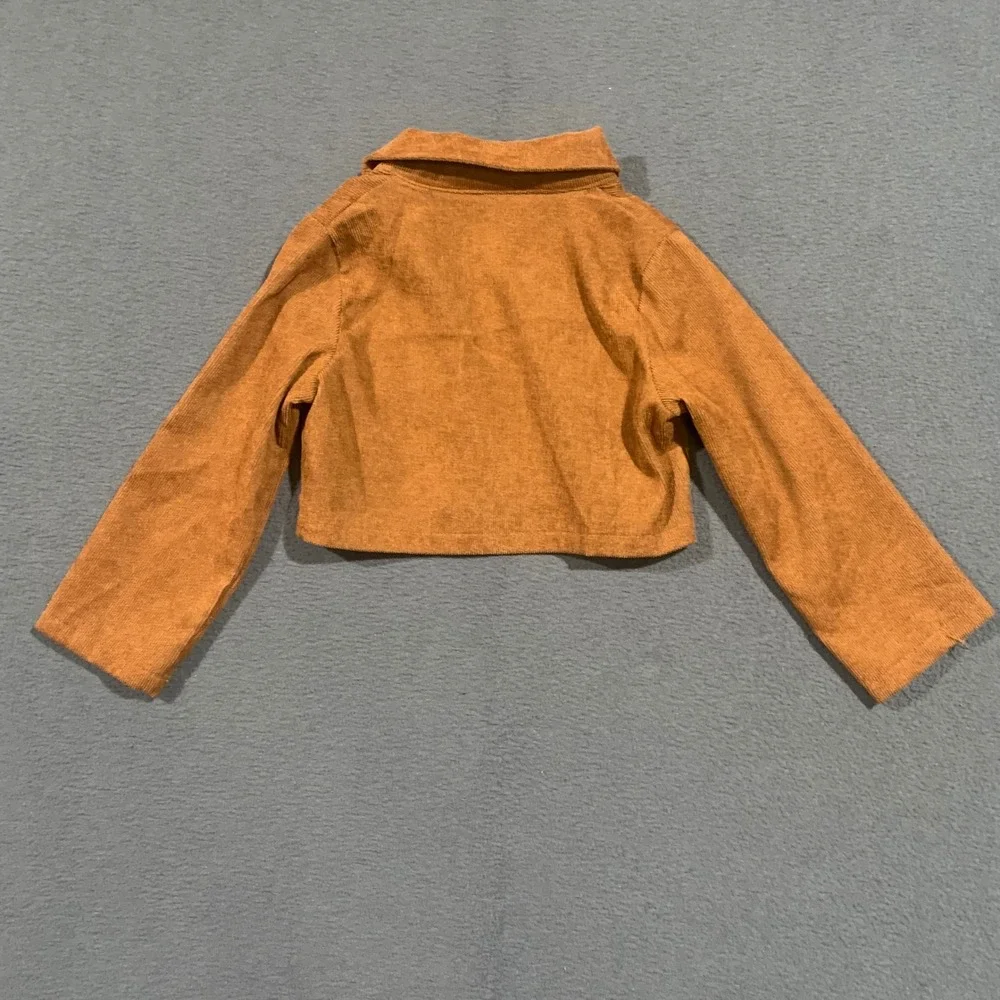 PatPat Kids Girls Brown Corduroy Cropped Jacket Size‎ 3Y